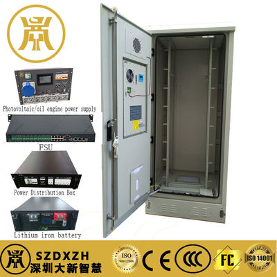 Armoire d'alimentation extérieure 40U Armoire de site de cellule intégrée avec système de rectificateur UPS