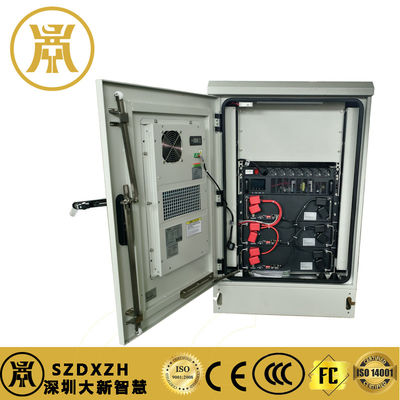 3kva boîtier extérieur UPS IP55 Lifepo4 Armoire à batterie 48V Avec 3 piles et climatiseur